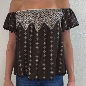 Francesca’s off the shoulder top